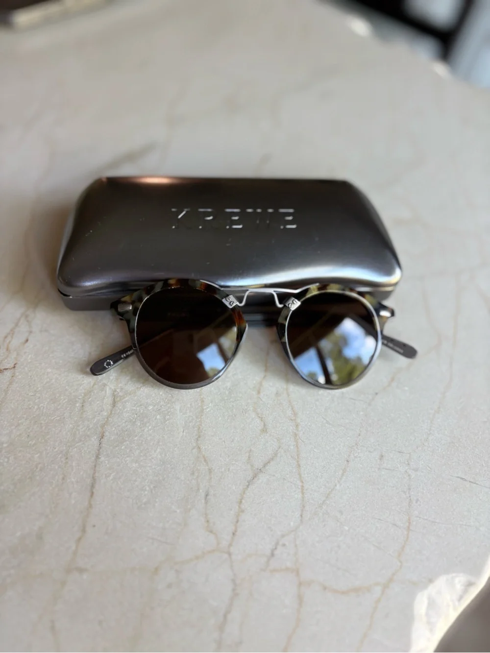 KREWE STL polarized sunglasses in tortoise